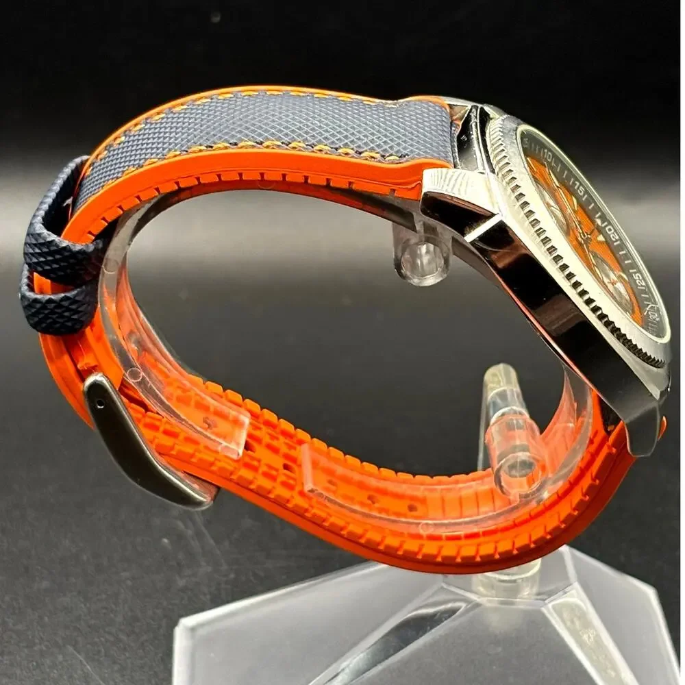 Tommy Bahama Relax RLX1057 A126 Orange Dial 24 Hour 100M 43mm Men’s Watch